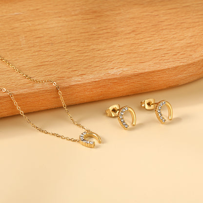 Horse shoe Pendant Set