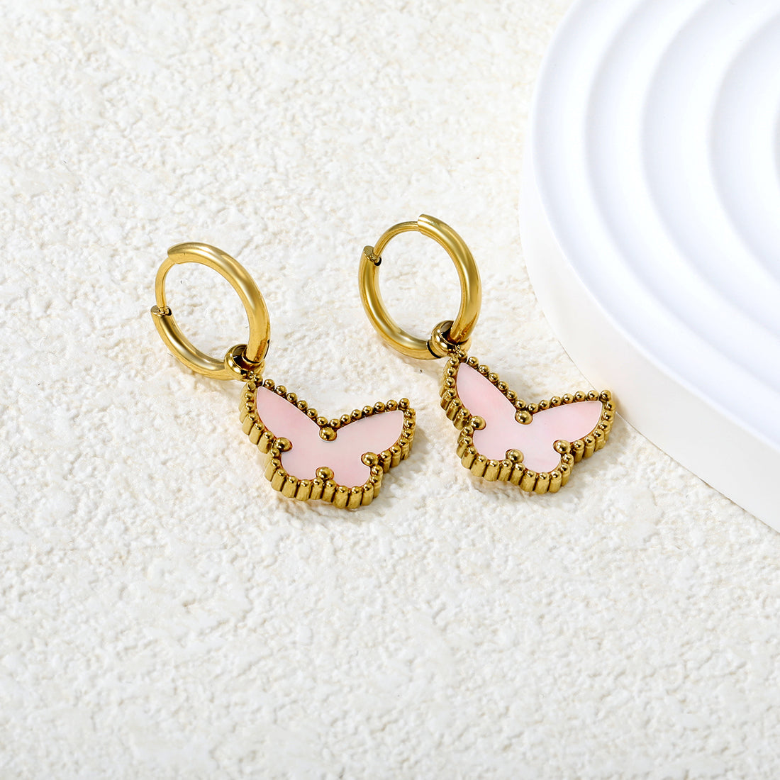 White Butterfly Danglers