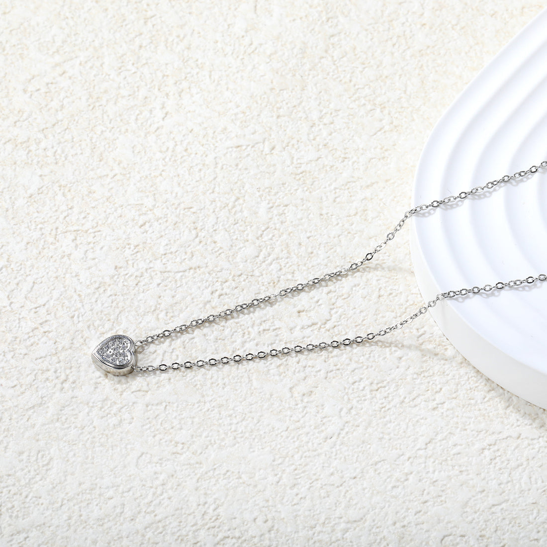 Silver Heart Pendant Necklace