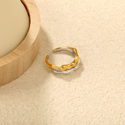 Two Toned Bamboo Ring