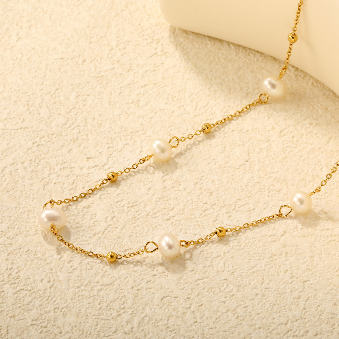 Pearl Beads Chain Necklace