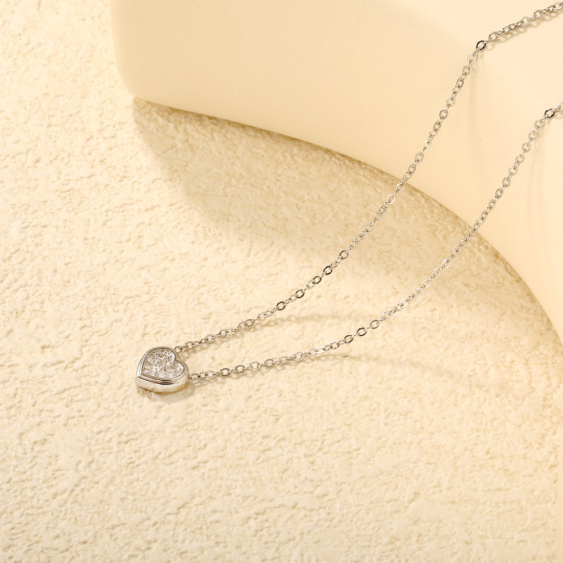 Silver Heart Pendant Necklace