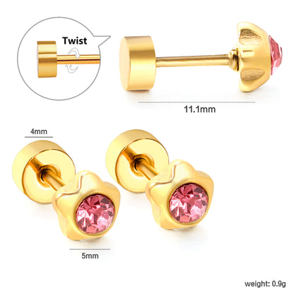 Pink Small Studs