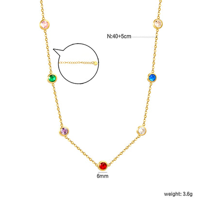 Multicoloured Stones Necklace