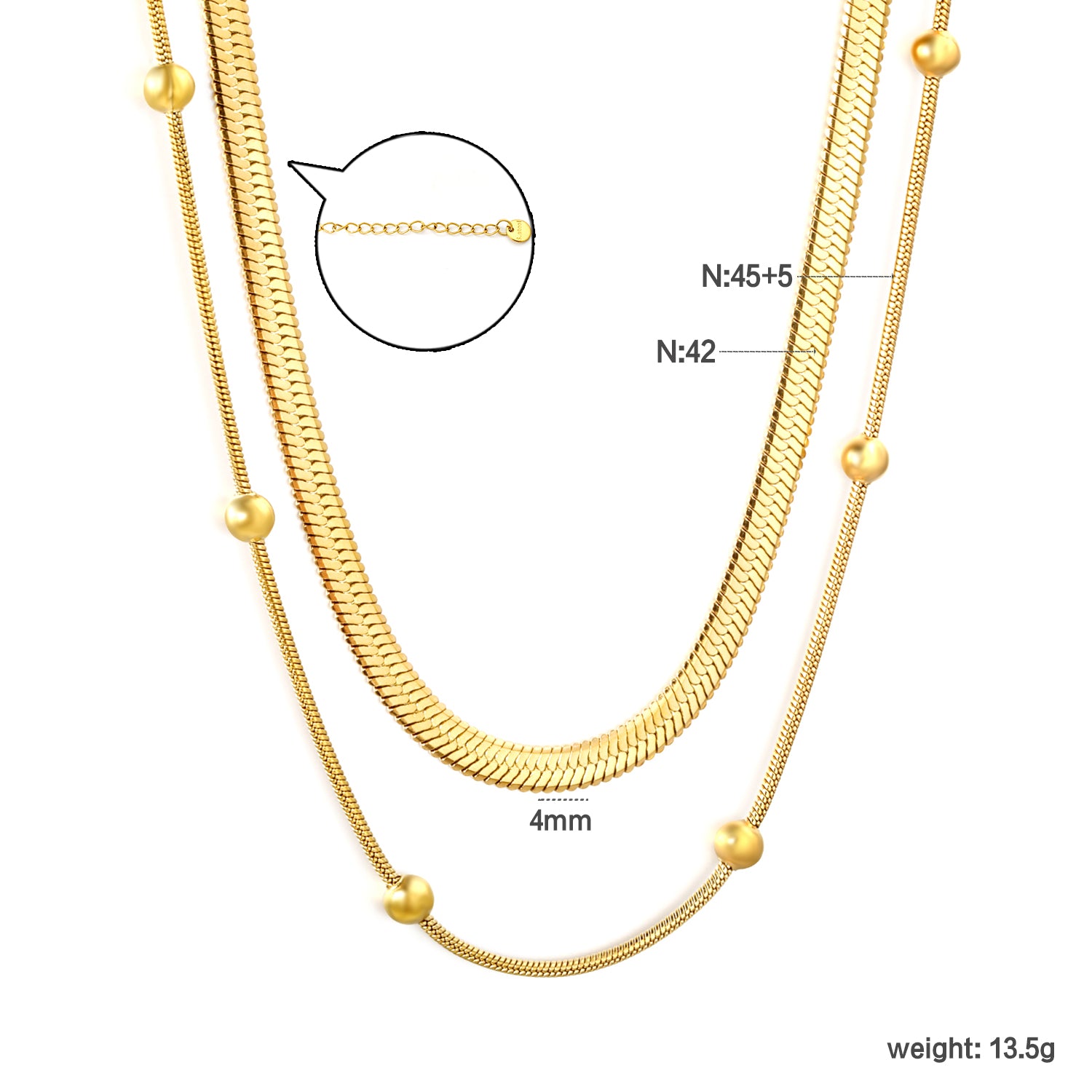 Snakechain Layered Necklace