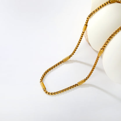 Textured Gold Necklace