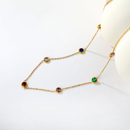 Multicoloured Stones Necklace