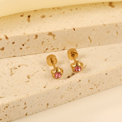 Pink Small Studs