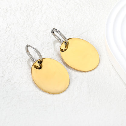 Gold Disc Danglers