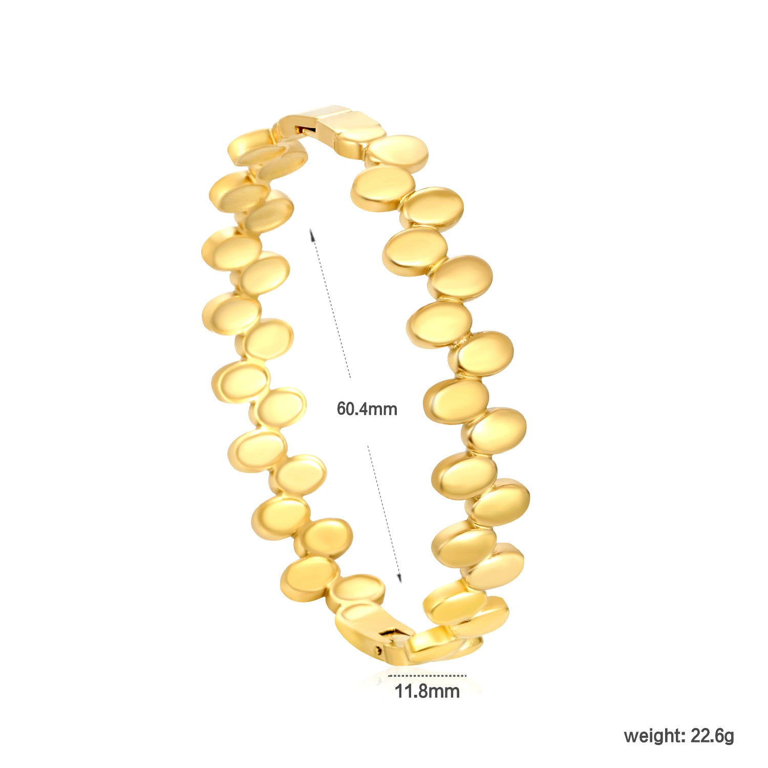 Golden Ripple Bangle