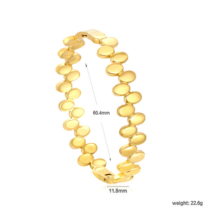 Golden Ripple Bangle