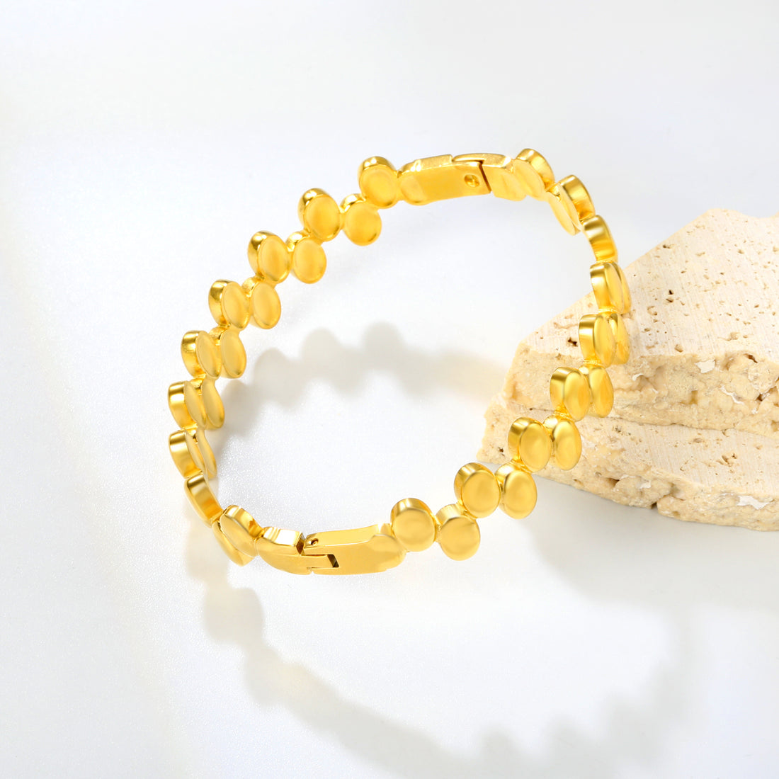 Golden Ripple Bangle