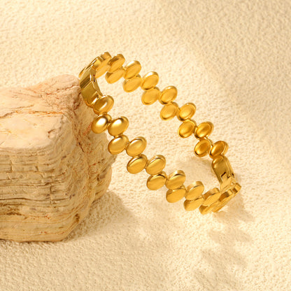 Golden Ripple Bangle