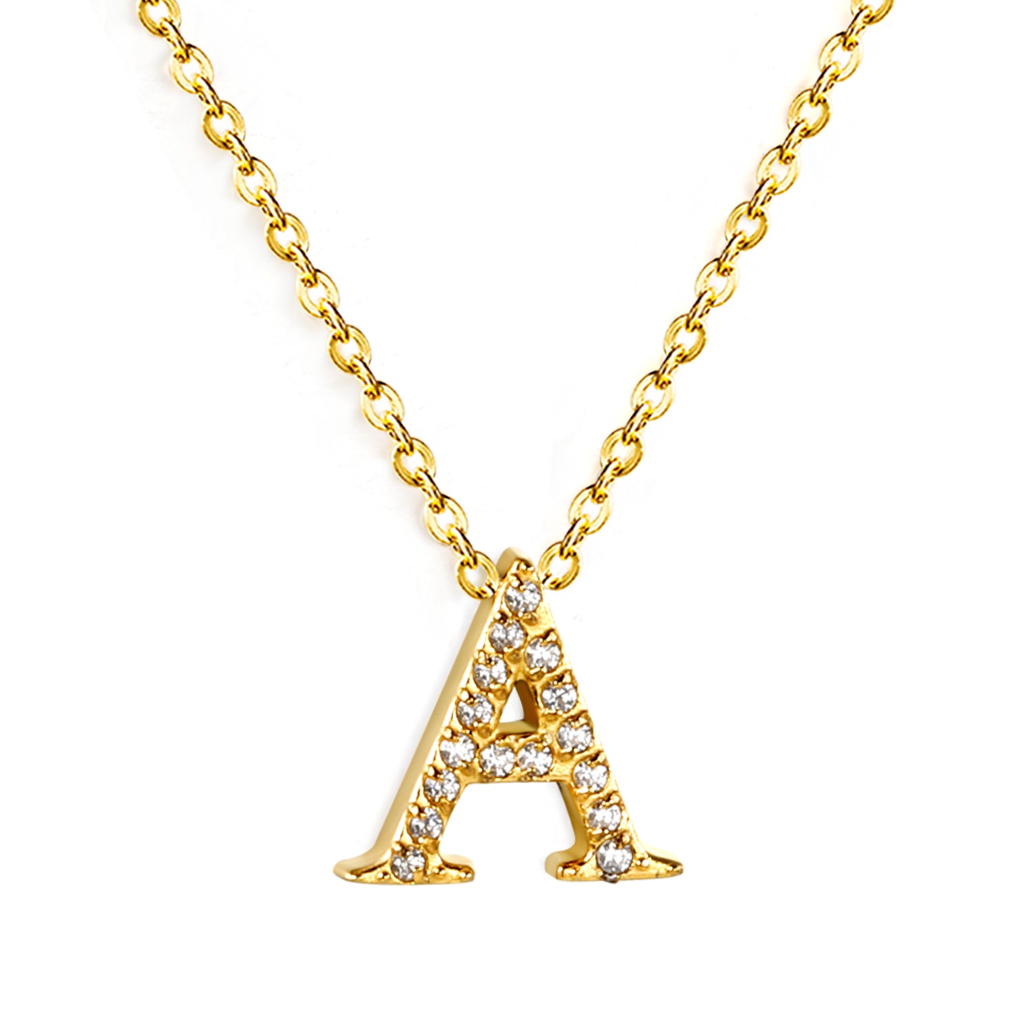 Letter A Pendant Necklace
