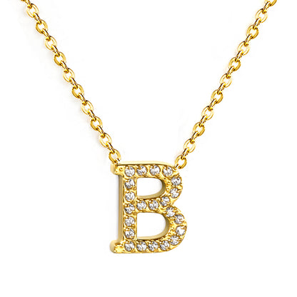 Letter B Pendant Necklace