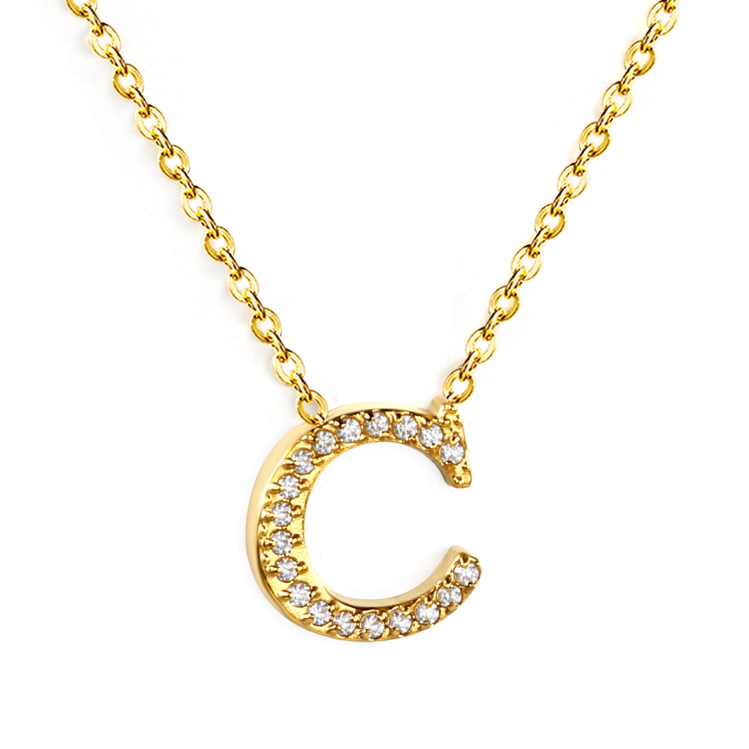 Letter C Pendant Necklace