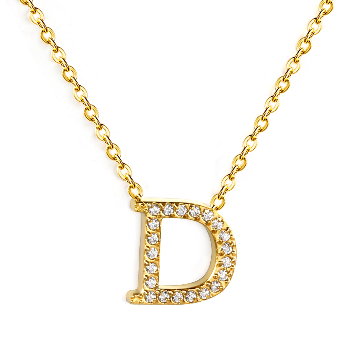 Letter D Pendant Necklace