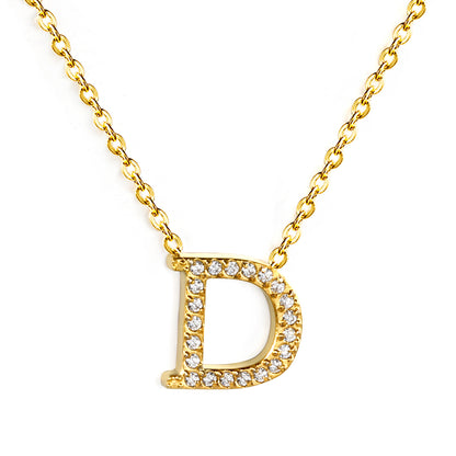 Letter D Pendant Necklace