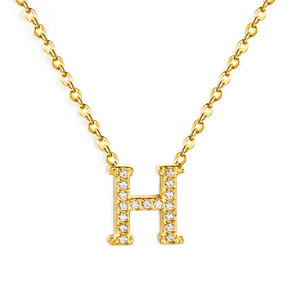 Letter H Pendant Necklace