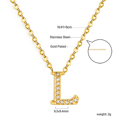 Letter L Pendant Necklace