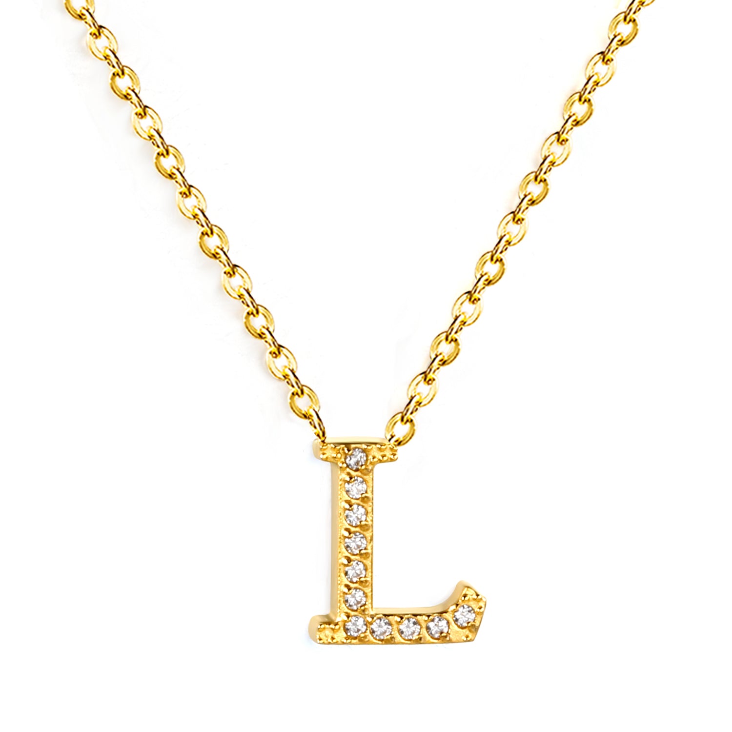 Letter L Pendant Necklace