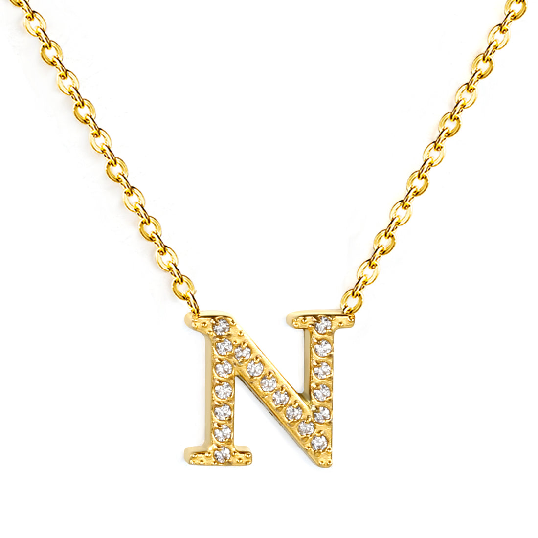 Letter N Pendant Necklace