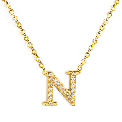 Letter N Pendant Necklace