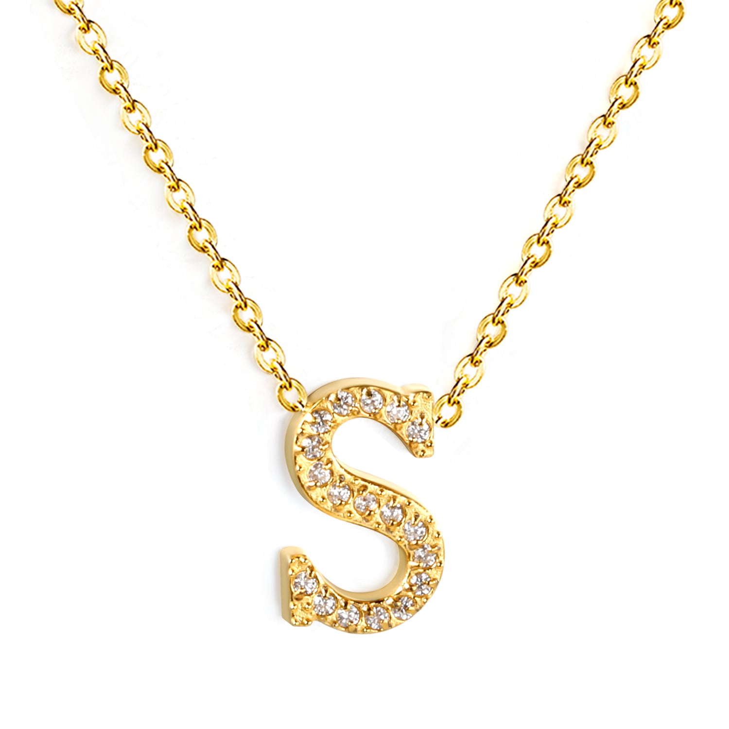 Letter S Pendant Necklace