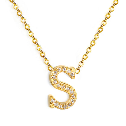 Letter S Pendant Necklace