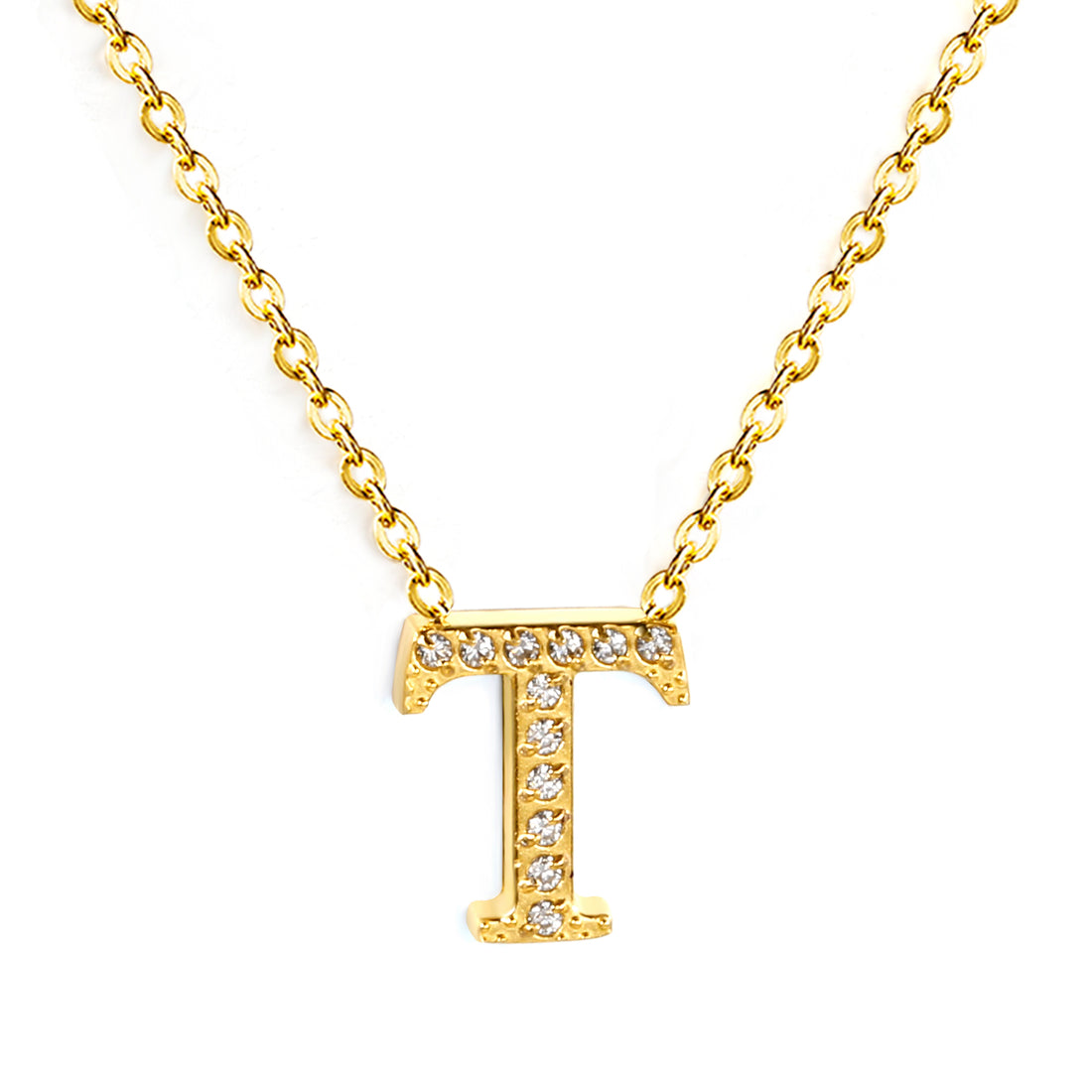 Letter T Pendant Necklace