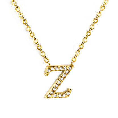 Letter Z Pendant Necklace