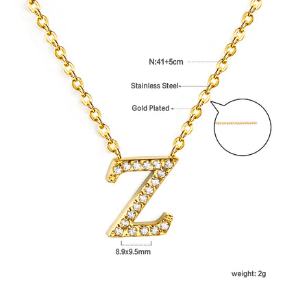 Letter Z Pendant Necklace