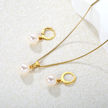 Pearl Drop Pendant Set