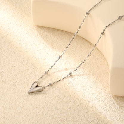Silver Heart Pendant Necklace