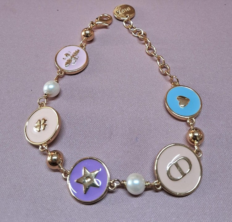 Enamel Coloured Loose Bracelet