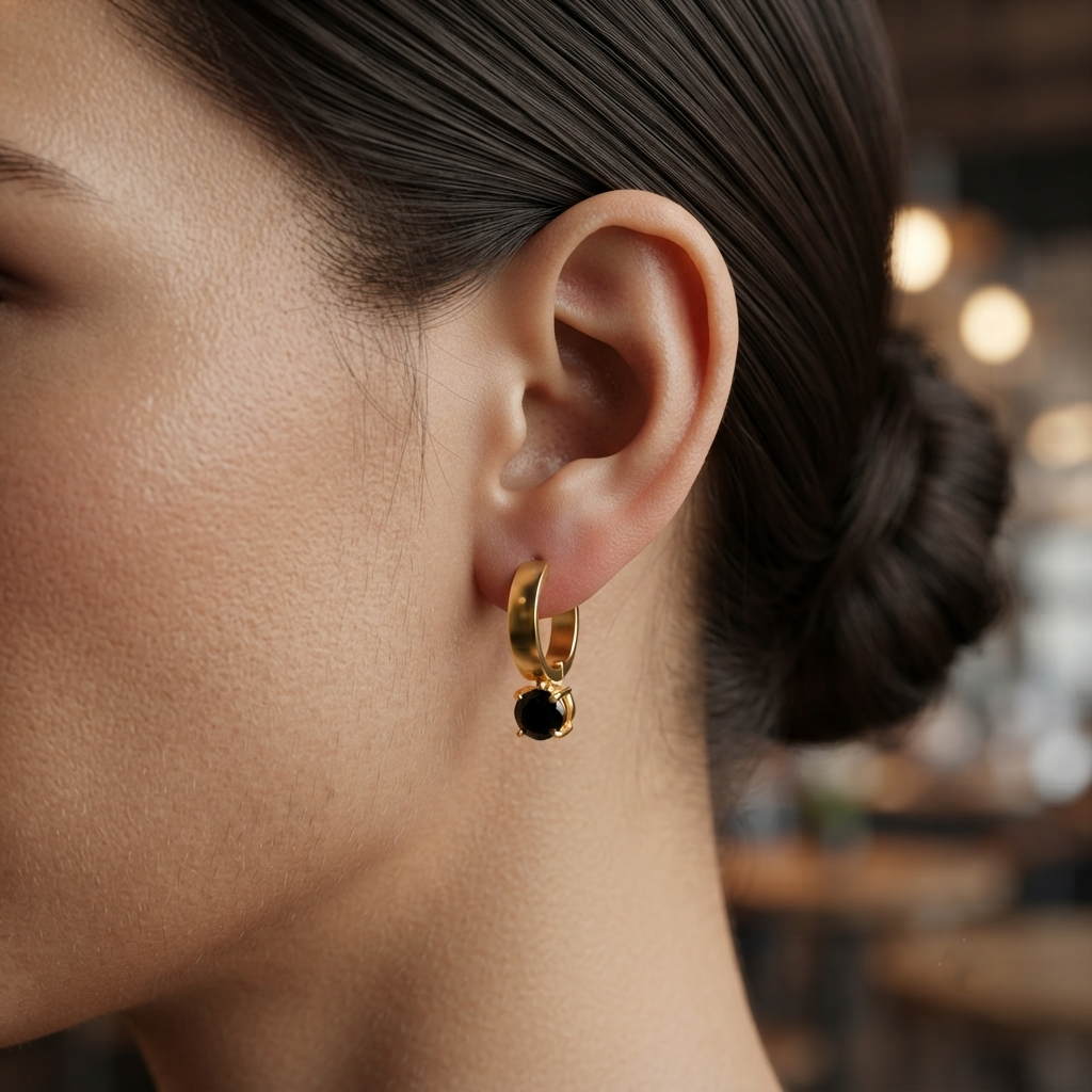 Black Gold Danglers