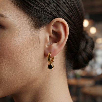 Black Gold Danglers