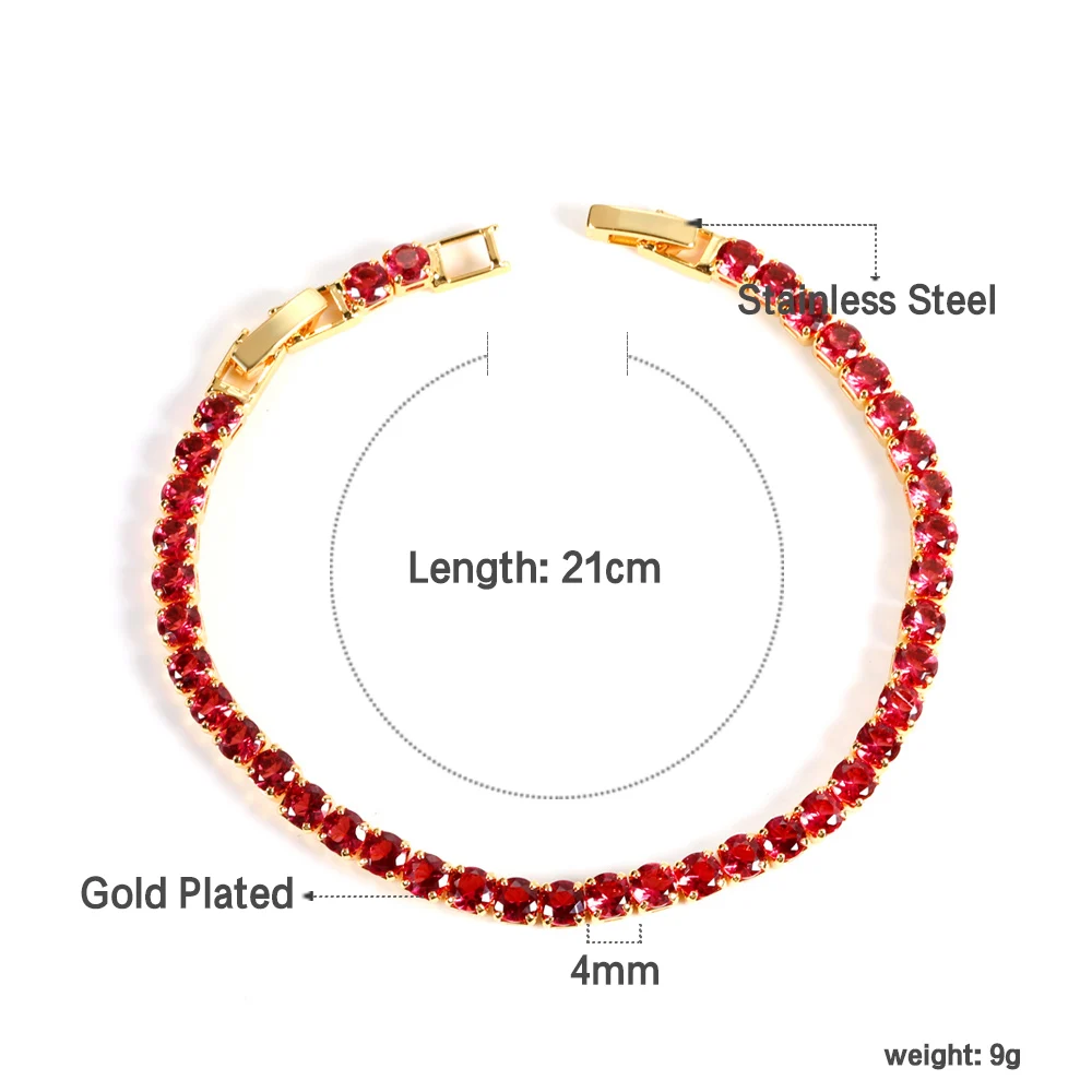 Red Diamond Loose Bracelet