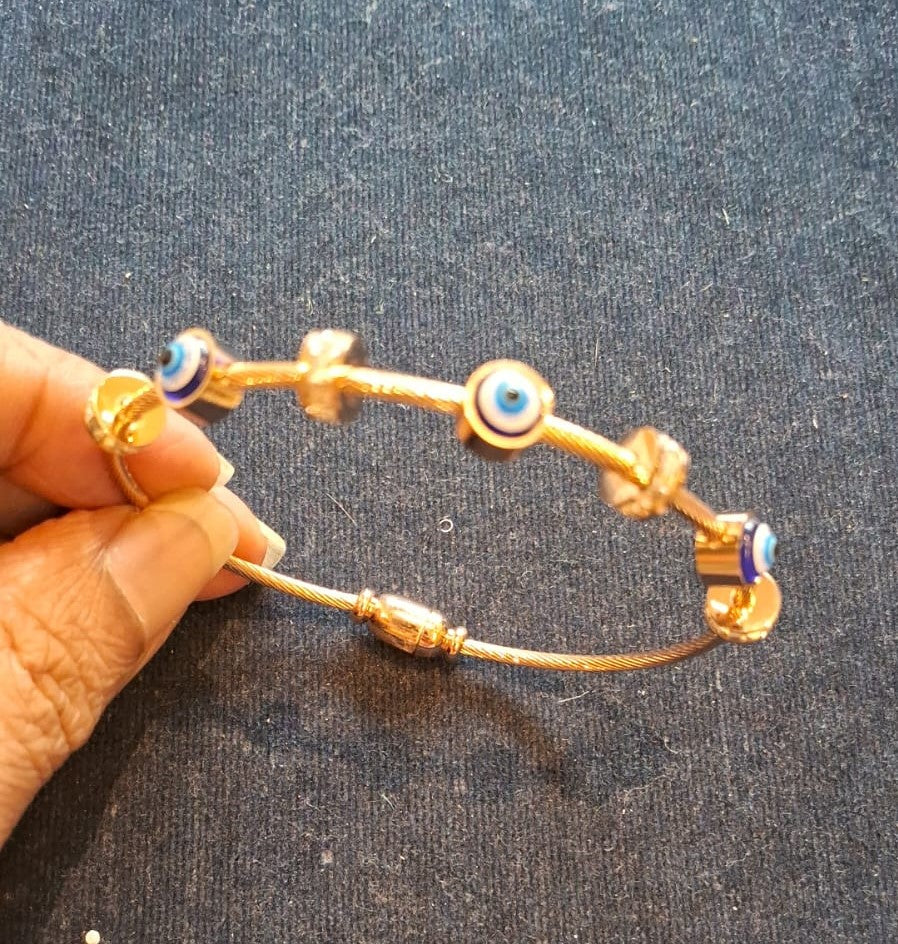 Evil Eye Bracelet - Gold