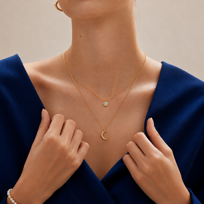 Horse Shoe Layered Necklace