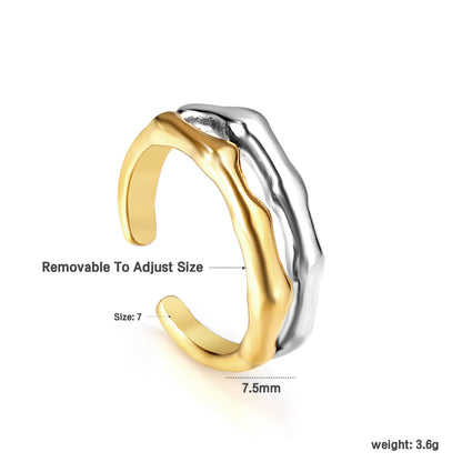 Two Toned Bamboo Ring