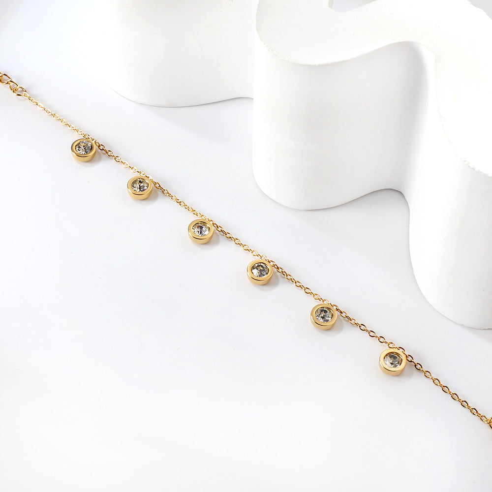 Gold Diamond Loose Bracelet