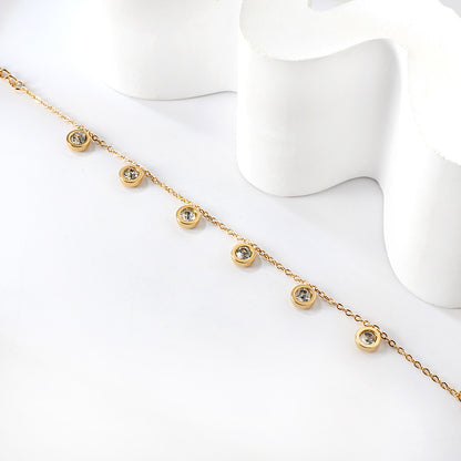 Gold Diamond Loose Bracelet