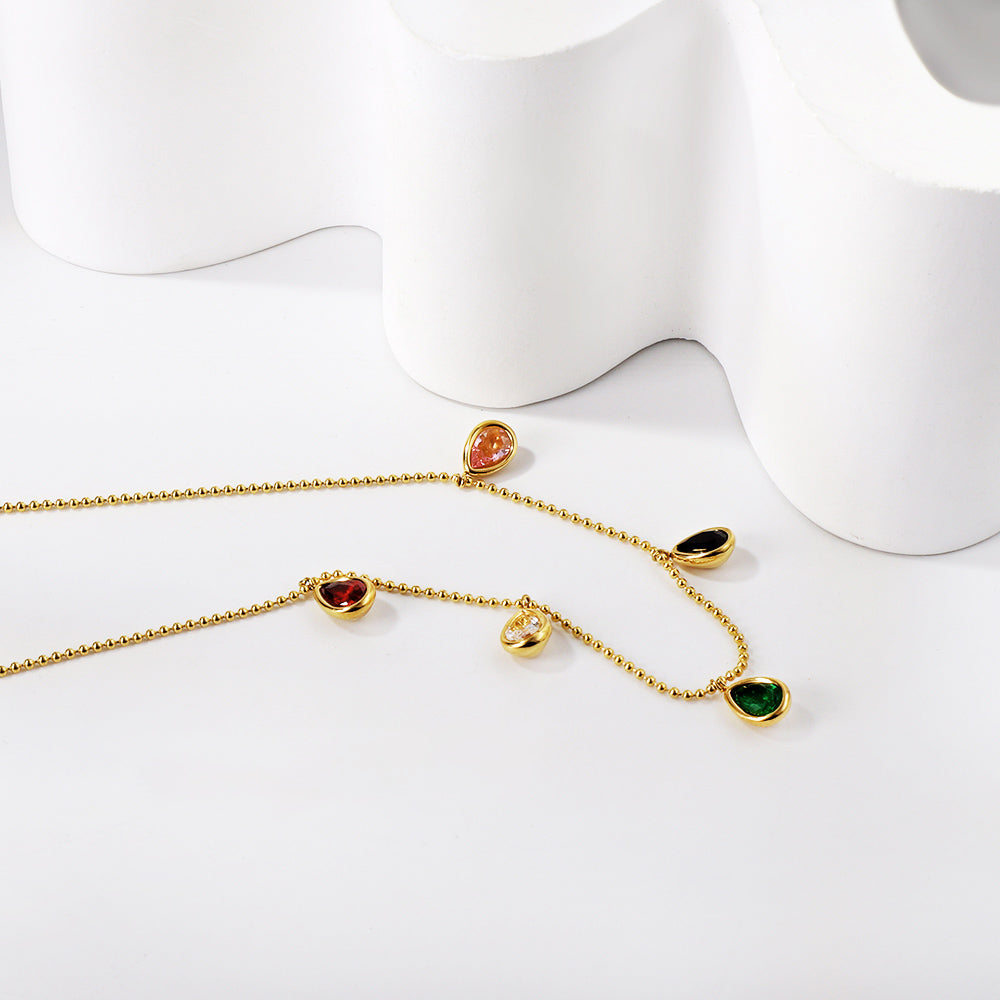 Multicoloured Charms Necklace