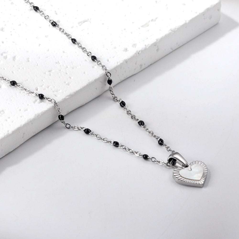 Silver Heart Pendant Necklace
