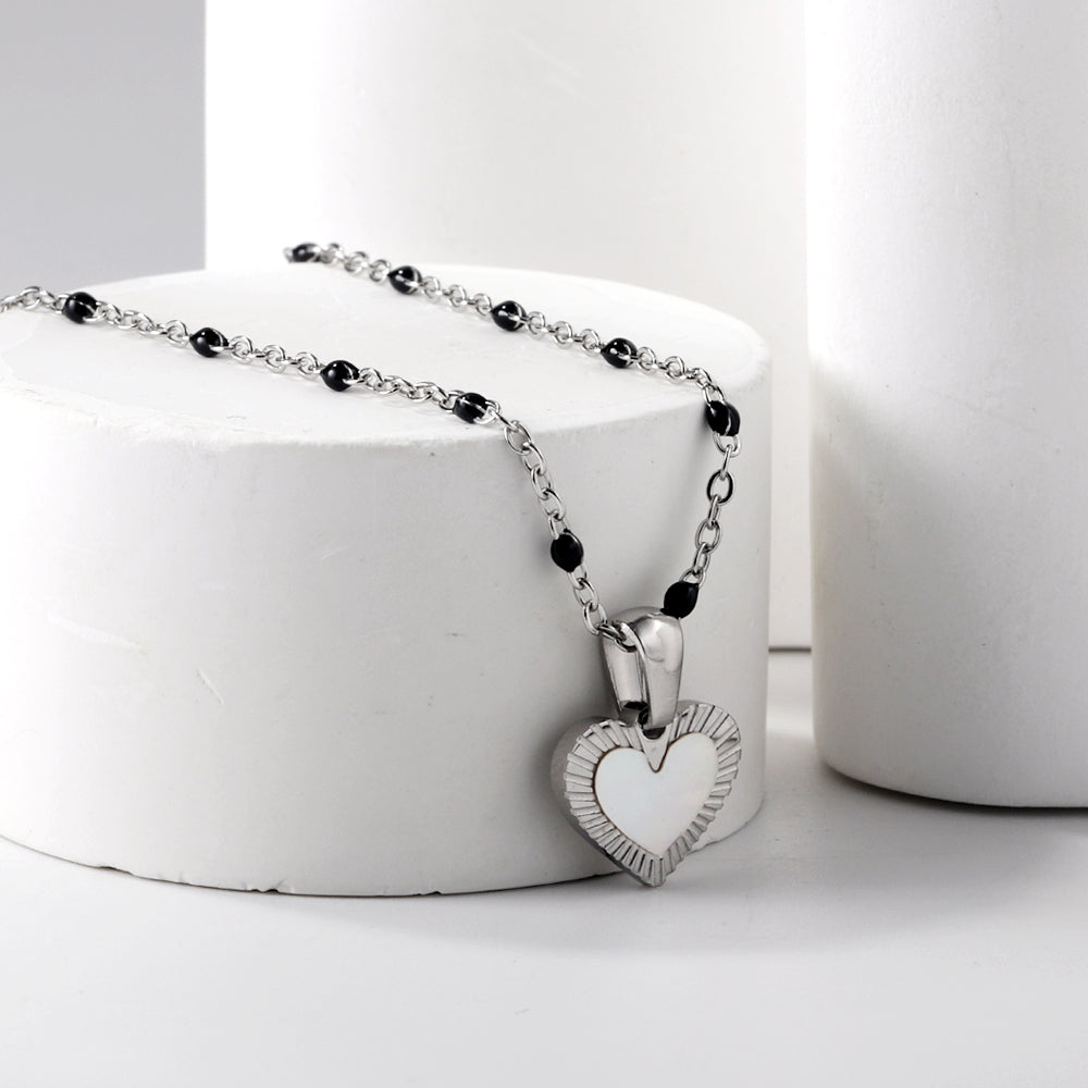 Silver Heart Pendant Necklace