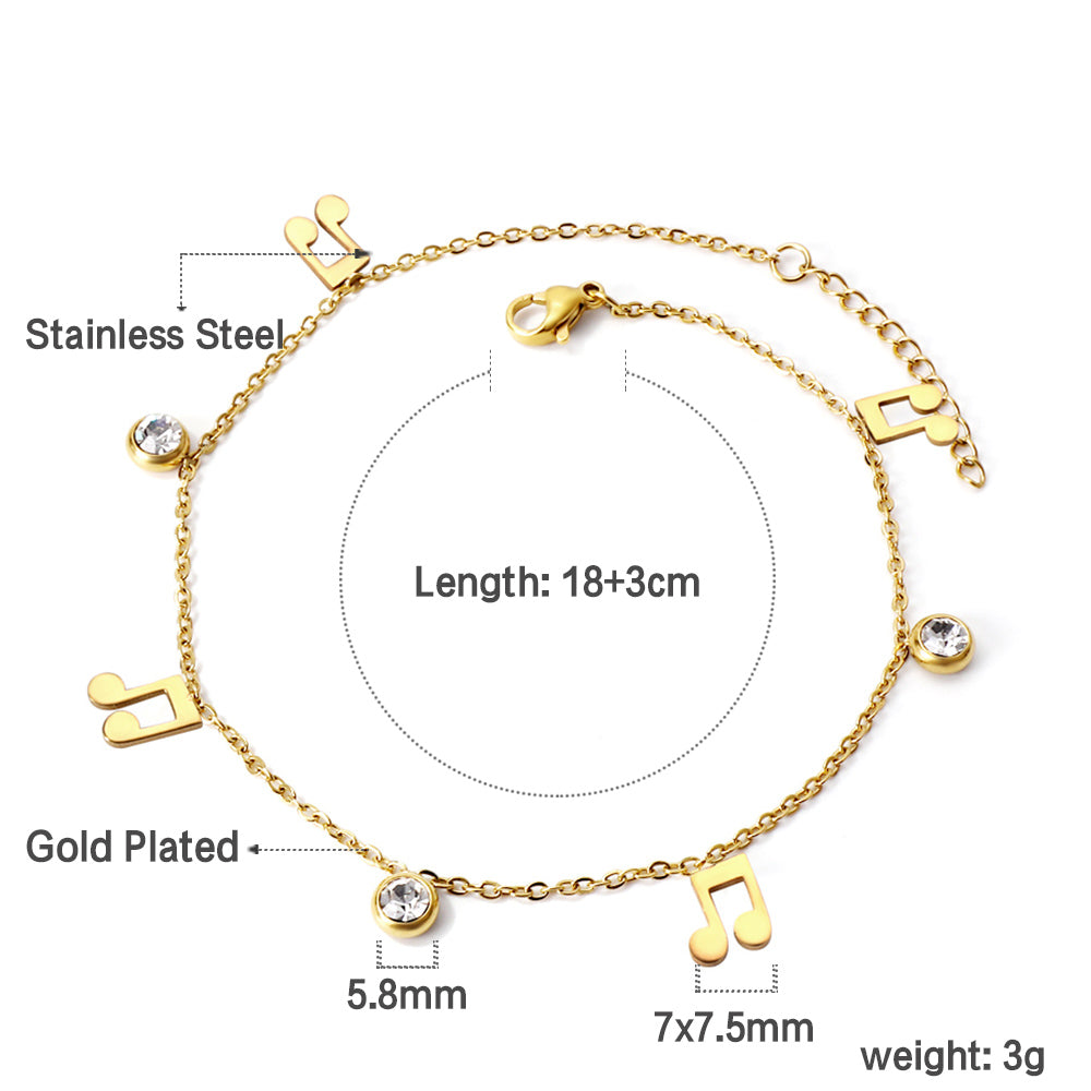 Musical Note Loose Bracelet