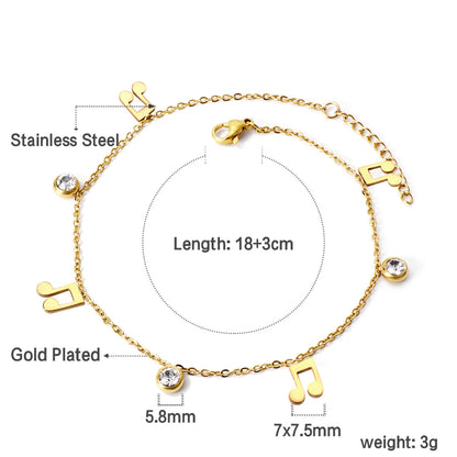 Musical Note Loose Bracelet