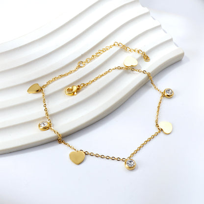 Heart Diamond Loose Bracelet