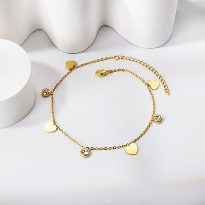 Heart Diamond Loose Bracelet